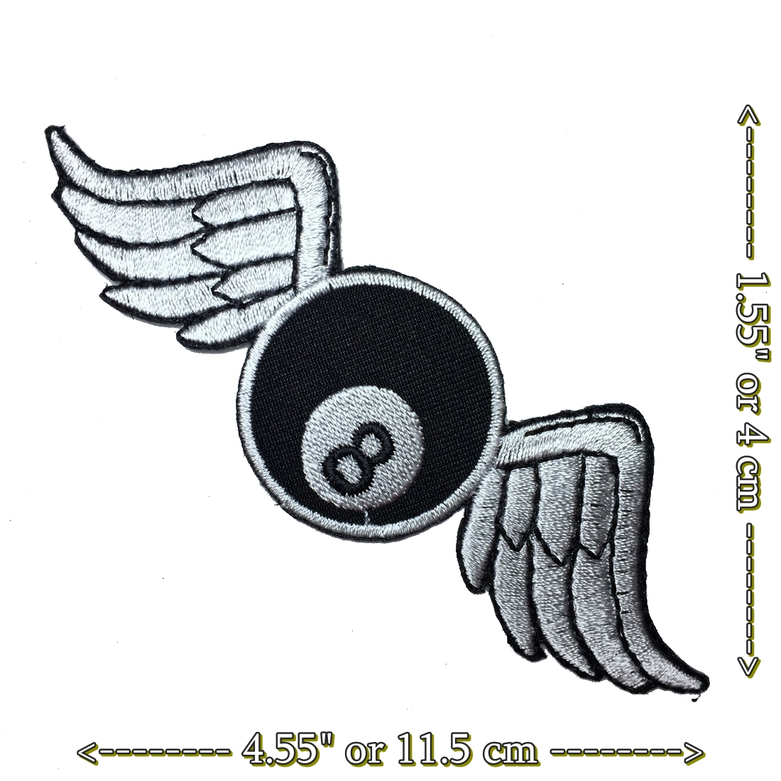 ลูกบิลเลียด บิน ตัวรีดติดเสื้อ อาร์มรีด อาร์มปัก ตกแต่งเสื้อผ้า หมวก กระเป๋า แจ๊คเก็ตยีนส์ Racing Embroidered Iron on Patch