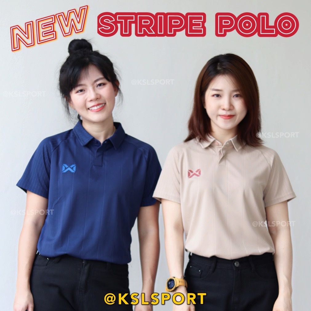 ใหม่!! WARRIX เสื้อโปโล รุ่น Stripe Polo (WA-213PLACL33)