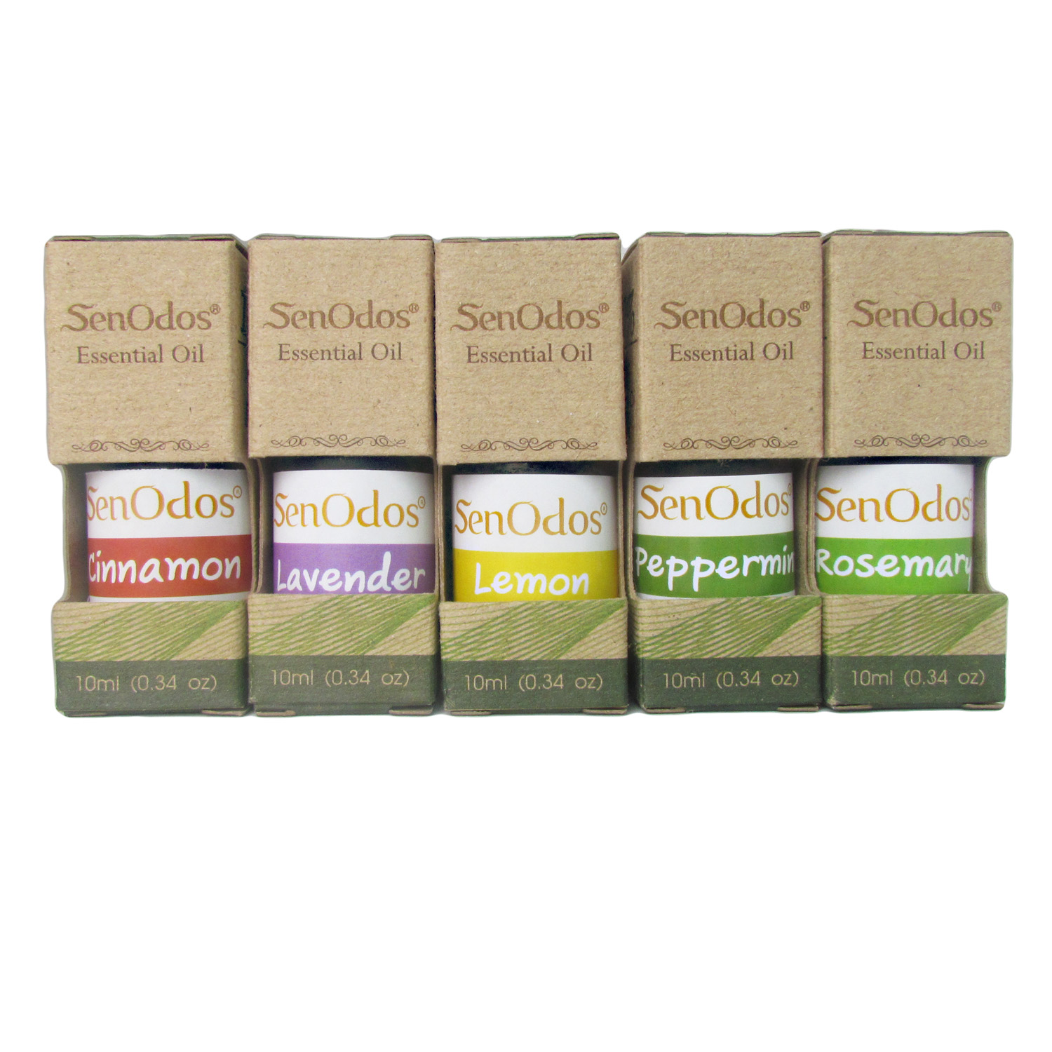 SenOdos ชุดเตาเผา น้ำมันหอม อโรม่า กลิ่นเพิ่มประสิทธิภาพการทำงาน (Productivity Set) 10 ml x 5 กลิ่นซินนาม่อน,ลาเวนเดอร์,เลม่อน,เปปเปอร์มินต์,โรสแมรี่