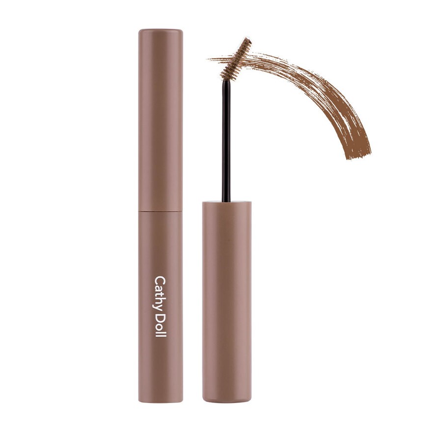 Cathy Doll Get Set Go Browcara 3.2g #02 CARAMEL BROWN เคที่ดอลล์ มาสคาร่าย้อมสีคิ้ว เก็ตเซ็ทโกบราวคาร่า 3.2g สี 02 CARAMEL BROWN
