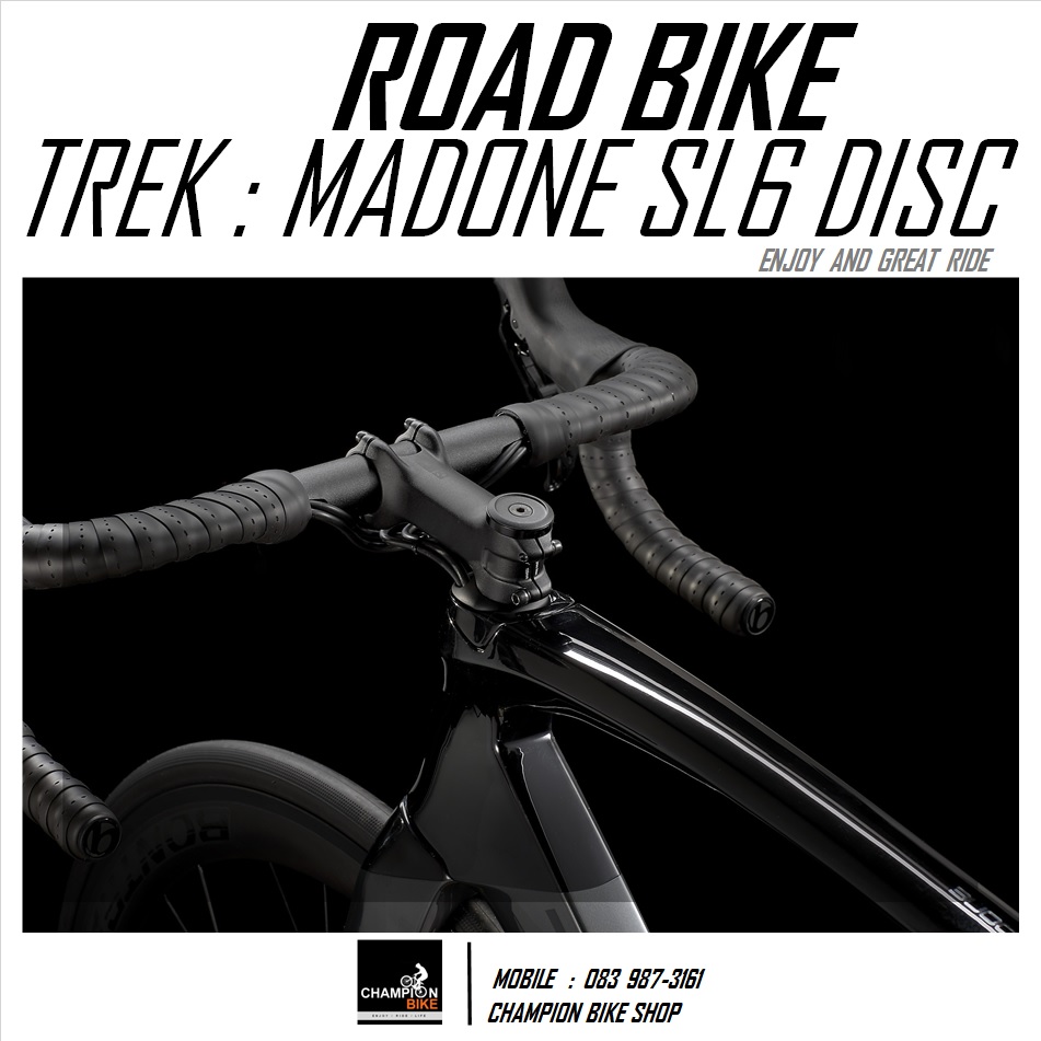 จักรยานเสือหมอบ TREK MADONE SL 6 DISC AERO ROAD BIKE - 2021 สีเทา-ดำ