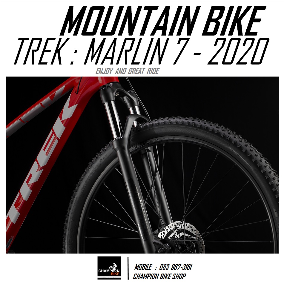 จักรยานเสือภูเขา TREK : MARLIN 7 DISC MOUNTAIN BIKE - 2020 สีแดง-ขาว