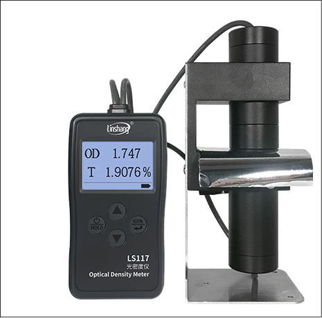Linshang LS117 Optical Density Meter,Optical Density Meter for Plastic, LS117, VLT and OD Aluminized Film High Precision Simple Operation Real-time Dynamic Calibration,
