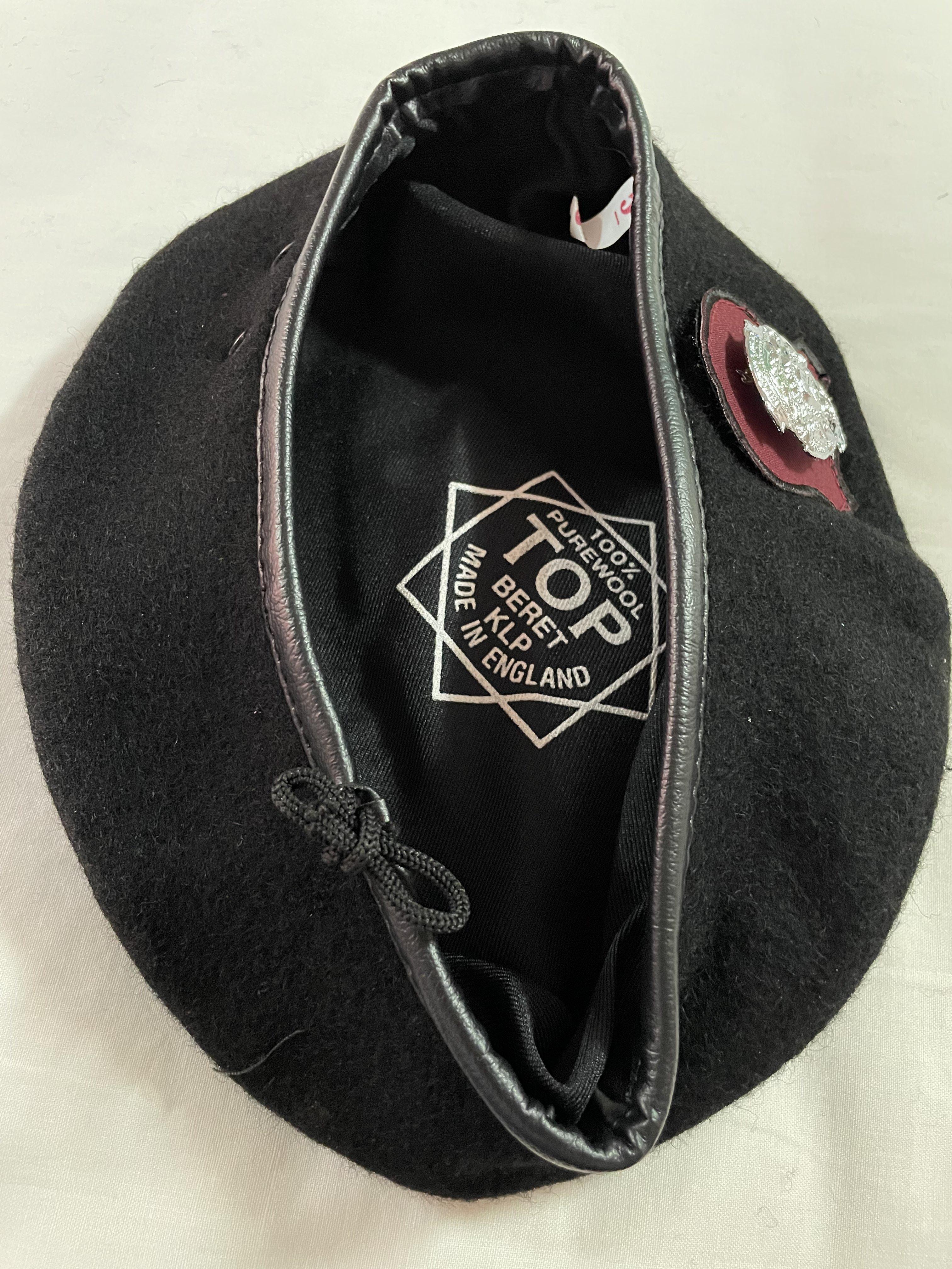 หมวกไบเล่ย์ TOP เบเร่ต์ สักหลาด ตำรวจ พร้อม หน้าหมวกตีนตุ๊กแก