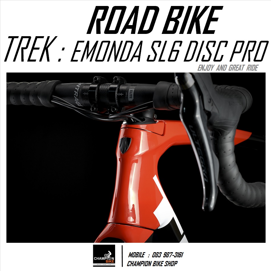 จักรยานเสือหมอบ TREK EMONDA SL 6 PRO DISC 2022 ROAD BIKE สีดำ-แดง
