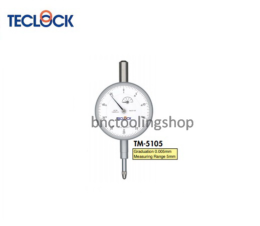 ไดอัลเกจความละเอียด 0.01มิล-Dial Indicator Graduation 0.01mm,TECLOCK,TM-5105