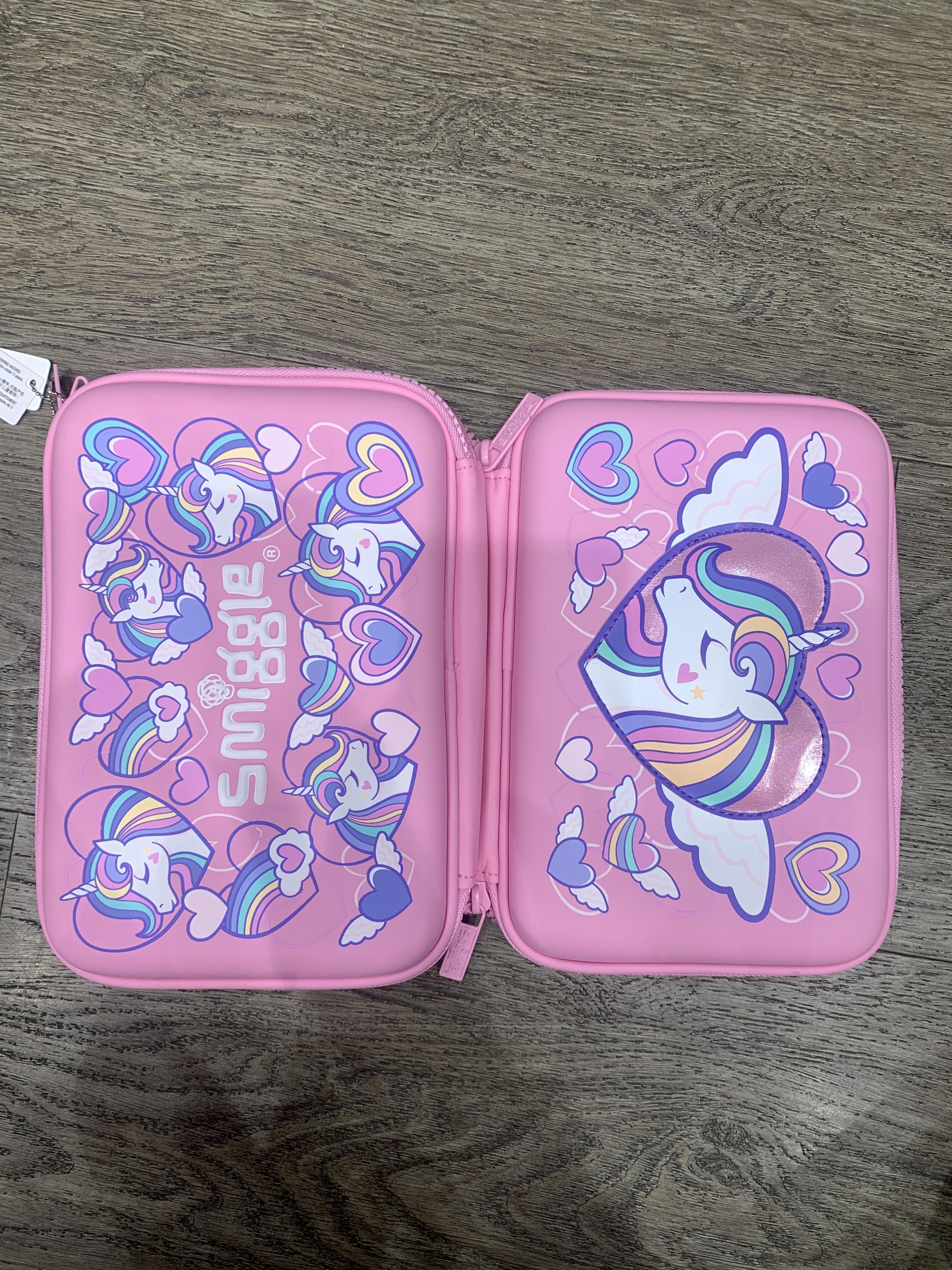 กล่องดินสอ Smiggle Double up Hardtop Pencil Case -Fly High- ยูนิคอร์น