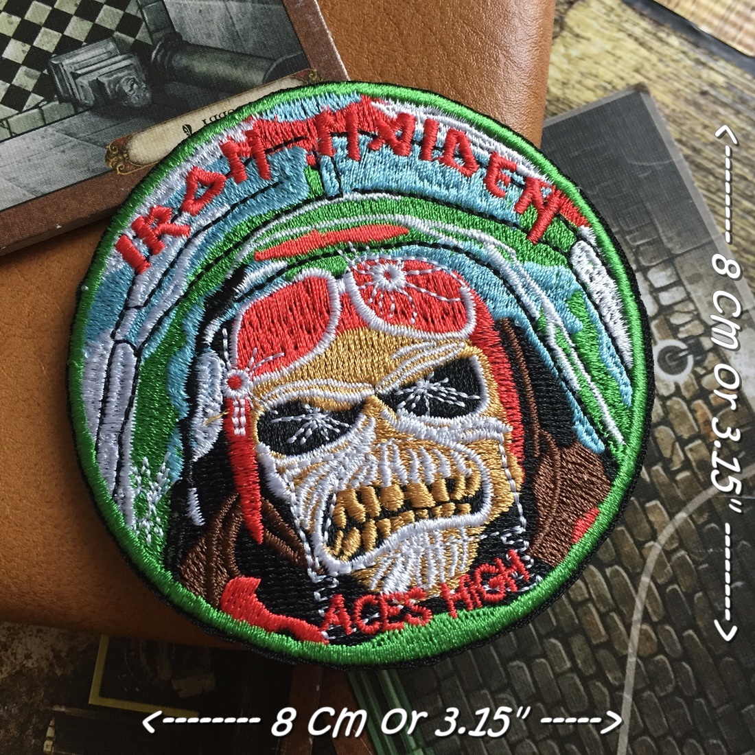 Ironmaiden วงดนตรี ร็อค เฮฟวี่เมทัล พังค์ ตัวรีดแบบปัก อาร์มปัก ตัวรีดติดเสื้อ ตัวรีด ติดกระเป๋า ติดหมวก ติดแจ๊คเก็ต Rock Iron on Embroidered Patch