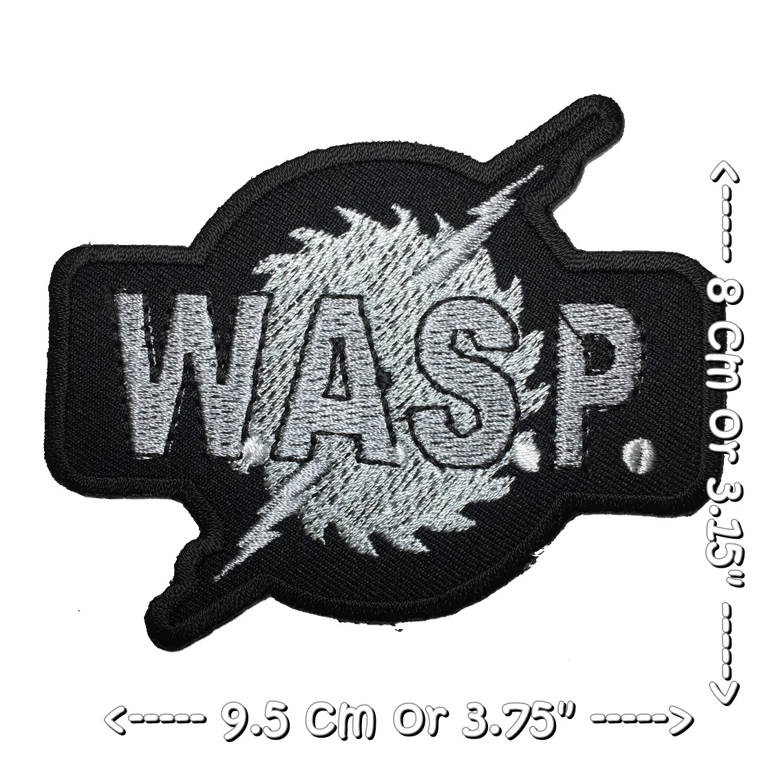 W.A.S.P ตัวรีดติดเสื้อ อาร์มรีด อาร์มปัก ตกแต่งเสื้อผ้า หมวก กระเป๋า แจ๊คเก็ตยีนส์ Rock Iron on Embroidered Patch