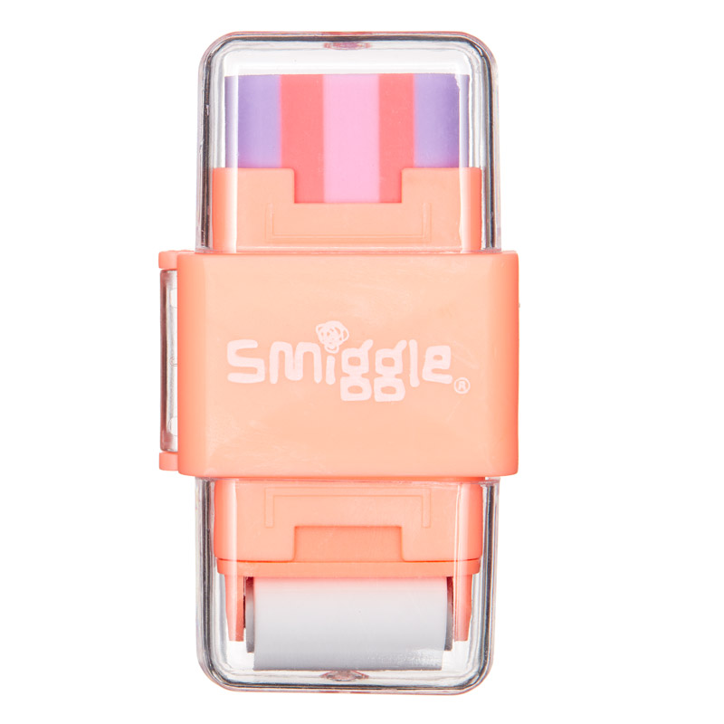 ยางลบ+ที่เหลาดินสอ Smiggle- coral