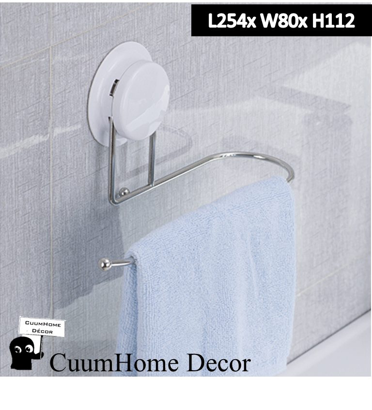 VR-32 ที่แขวนผ้าเช็ดมือ หรือม้วนกระดาษซับอาหาร ไม่ต้องเจาะผนัง