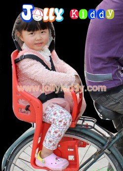 C10161 เก้าอี้นั่งเด็กสำหรับติดตั้งซ้อนท้ายที่นั่งหลังรถจักยาน สีแดง