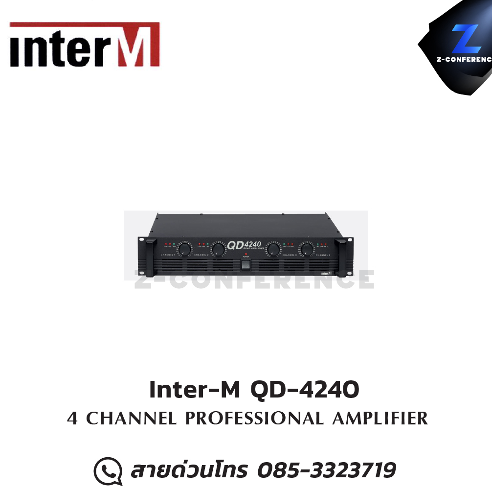 Inter-M QD-4240 Power Amplifier 4ch , แอมป์ , amplifier, power amp, power amplifier