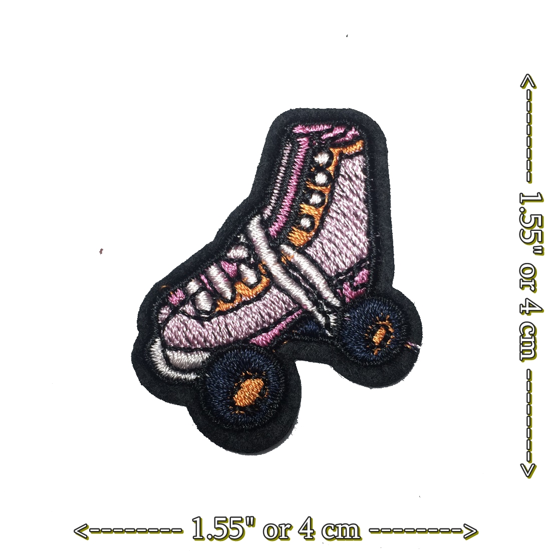 Clearance รองเท้า Roller Skate จิ๋ว ตัวรีดติดเสื้อ อาร์มรีด อาร์มปัก ตกแต่งเสื้อผ้า หมวก กระเป๋า แจ๊คเก็ตยีนส์ Embroidered Iron on Patch