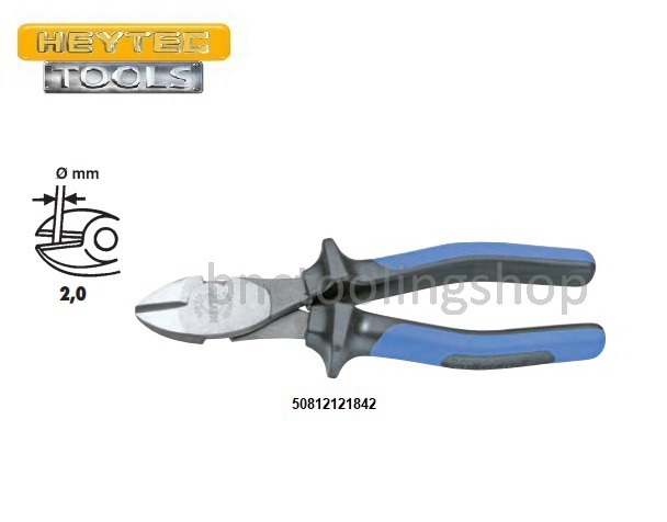 คีมตัดสายไฟงานหนัก ยาว 180มิล,Diagonal Cutting Nipper Length 180mm,HEYTEC,50812121842