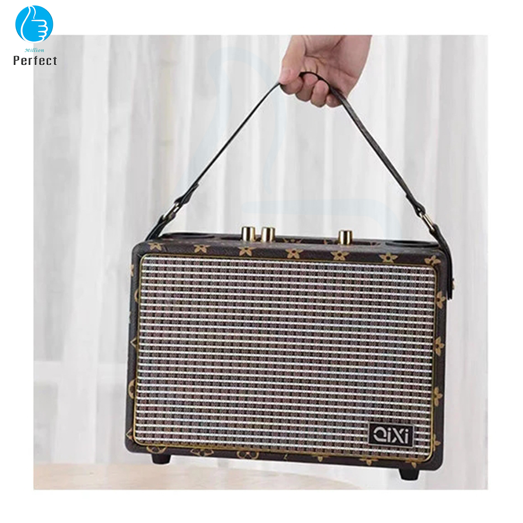 ลำโพงบลูทูธ QIXI รุ่น SK-2030 ลำโพงคลาสิค วินเทจ เสียงดีแบตทนตัวใหญ่ แถมไมโครโฟน(ไมล์ลอย)