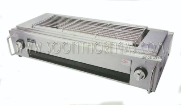 เตาย่างแก๊ส หัวเตาอินฟาเรดด้านข้าง 2 หัวยาว รุ่น ET-KF04 (Smart Grill)