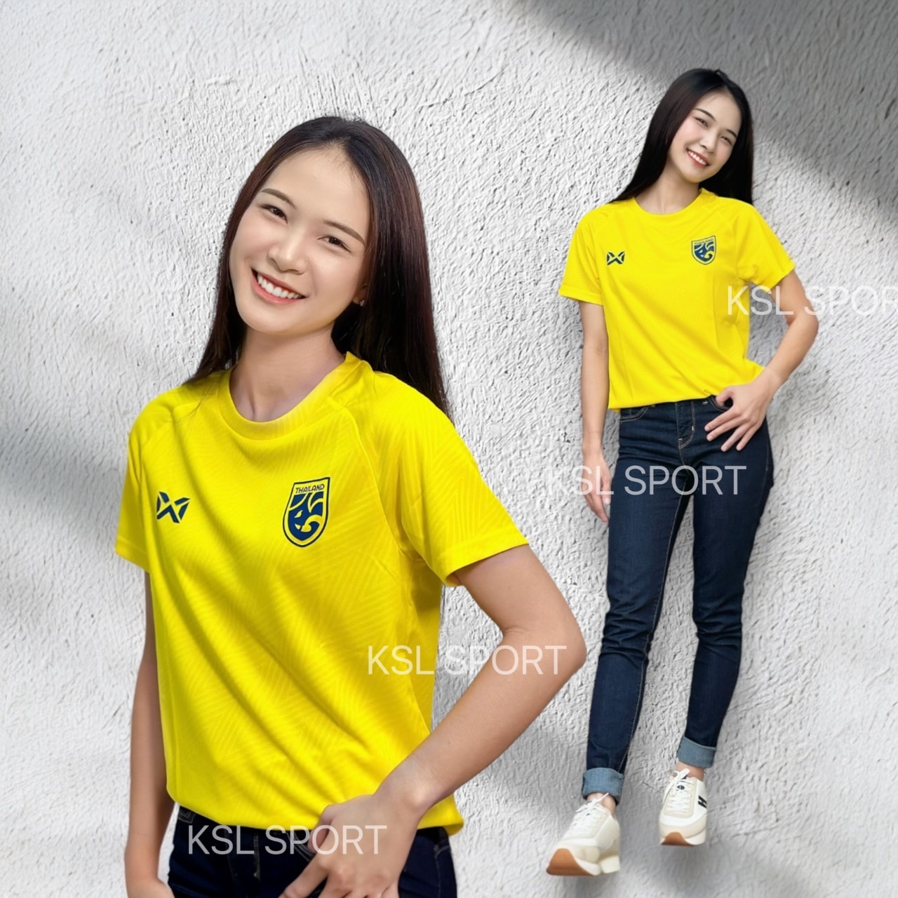 WARRIX เสื้อเชียร์คอกลม 2024-25 เสื้อฟุตบอลทีมชาติไทย (Cheer Version) Thailand National Jersey WA-243FBATH53