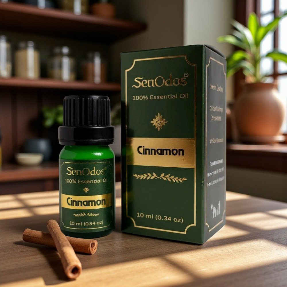 SenOdos น้ำมันหอมระเหยแท้ กลิ่นซินนามอน (อบเชย) Cinnamon Essential Oil 10ml