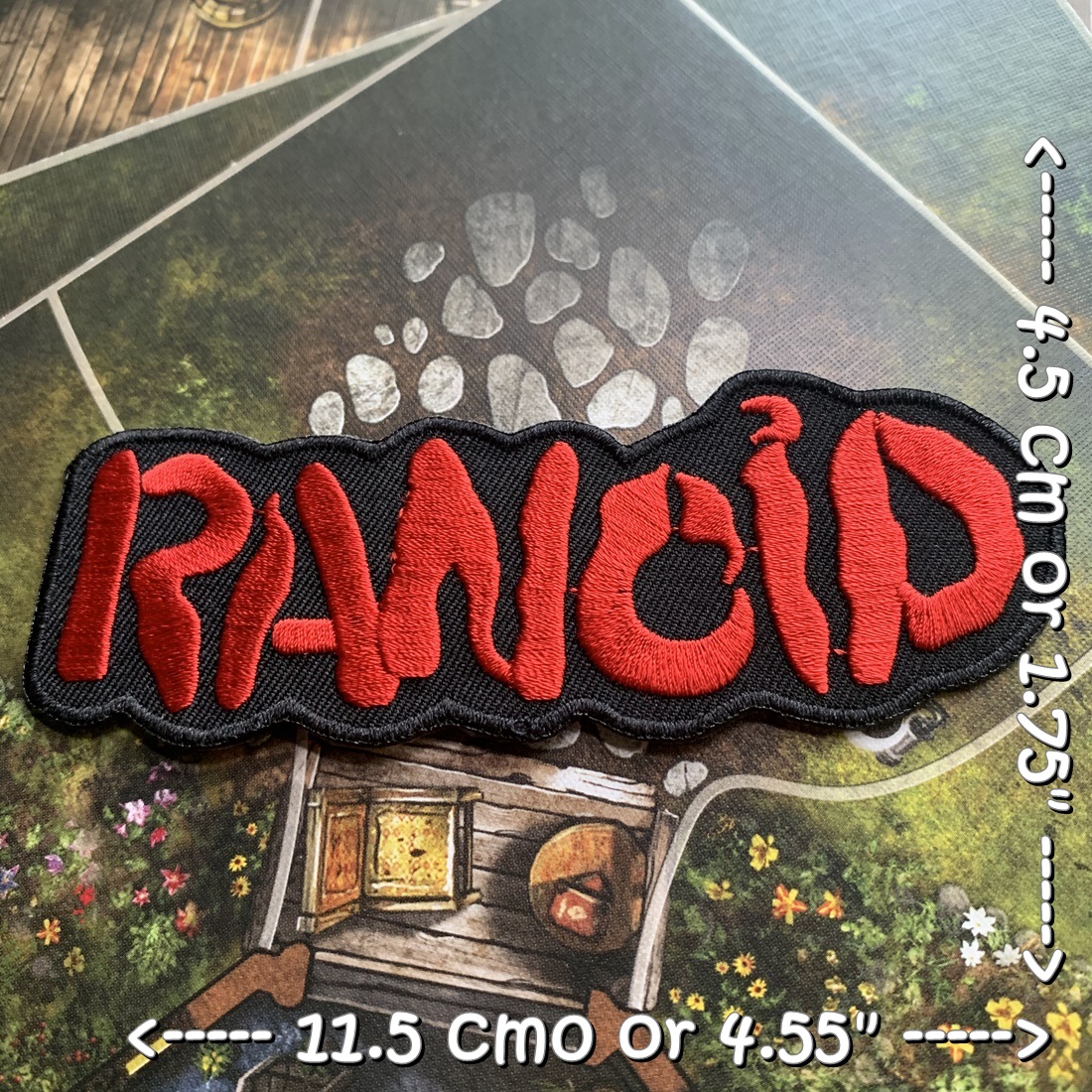 Rancid วงดนตรี ร็อค เฮฟวี่เมทัล พังค์ ตัวรีดแบบปัก อาร์มปัก ตัวรีดติดเสื้อ ตัวรีด ติดกระเป๋า ติดหมวก ติดแจ๊คเก็ต Rock Iron on Embroidered Patch