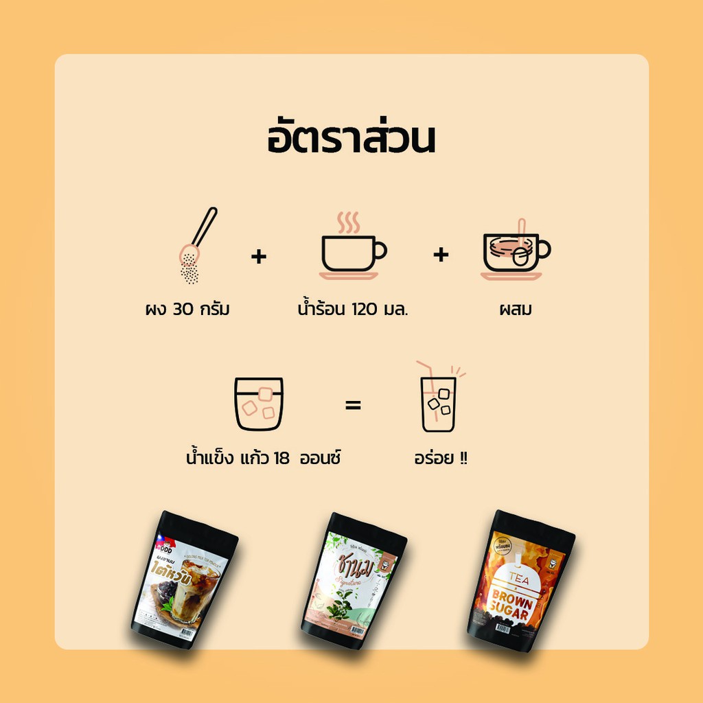 KC Interfoods ผงชานมไต้หวันพร้อมชง ชาอัสสัม ขนาด 500 กรัม