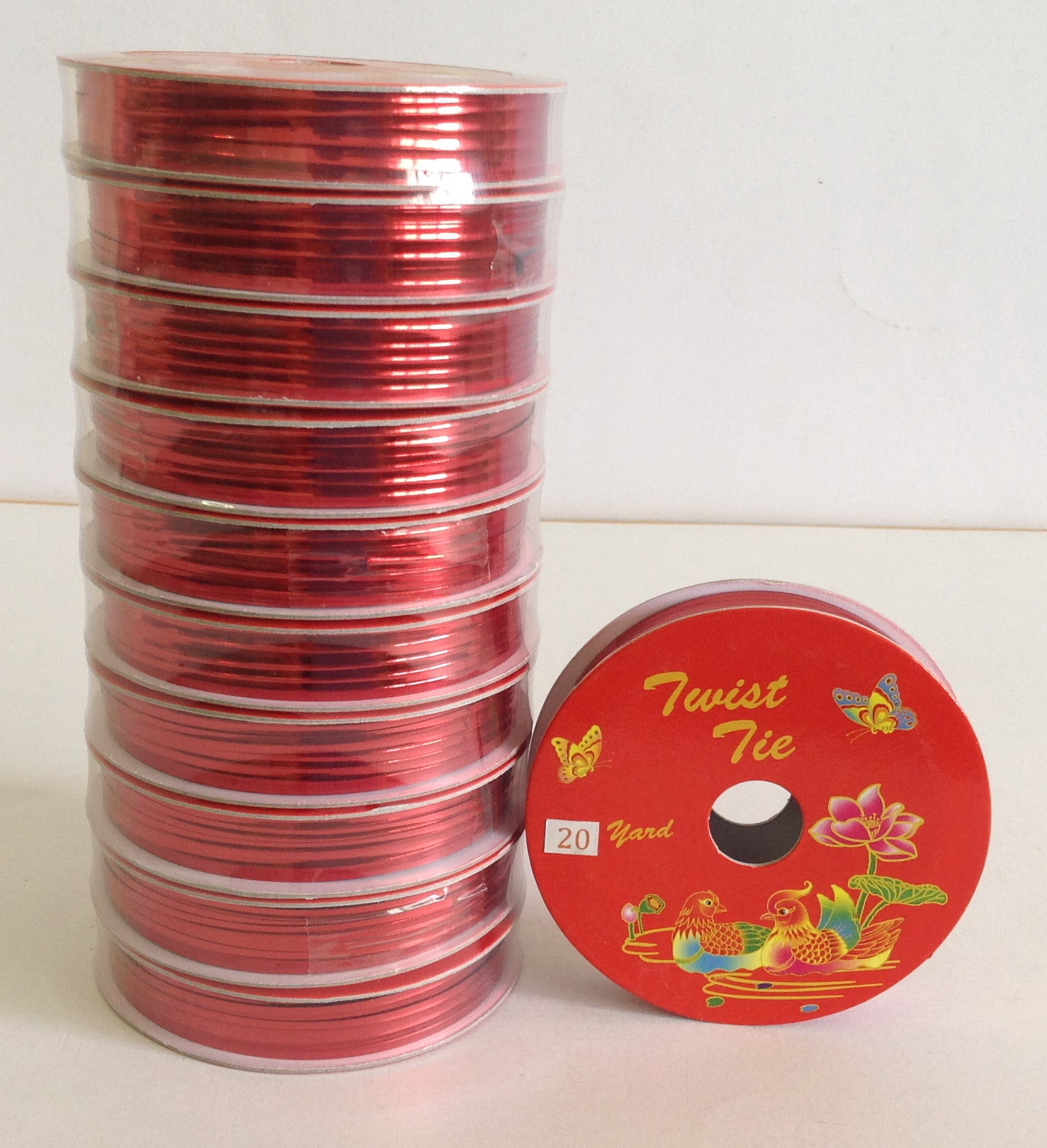 ลวดสี ลวดมัดปากถุง ลวดมัดปากถุงเบเกอรี่ ลวดมัดปากถุงขนม ลวดเบเกอรี่ ริบบิ้นลวด ลวดมัดสินค้า - ยาว 20 Y P&W,P&W TWIST-TIES P&W20Y-07