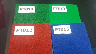 พรมอัดเรียบ สีน้ำเงินสด รุ่น PT015 หนา 4 มิล กว้าง 1.5 เมตร