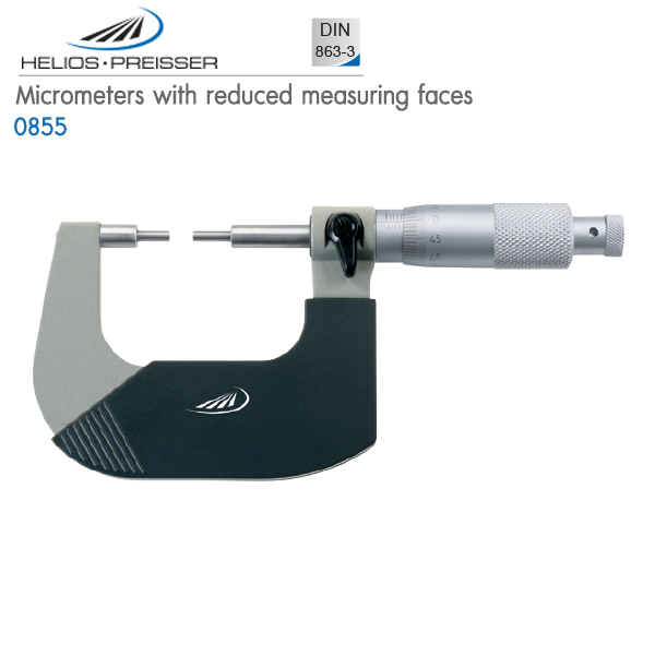 HELIOS-PREISSER,Micrometers with reduced measuring faces,0855