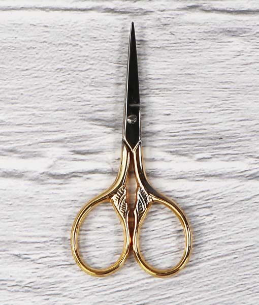 Premax กรรไกรอเนกประสงค์ ด้ามจับสีทอง Embroidery scissors ขนาด 3 1/2 นิ้วว อิตาลีแท้