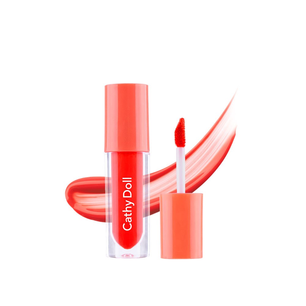 Cathy Doll Glow Gel Tint 2.4G #04 HOT BABE เคที่ดอลล์ ลิปทินท์เนื้อฉ่ำ โกลว์เจลทินท์ 2.4G สี 04 HOT BABE