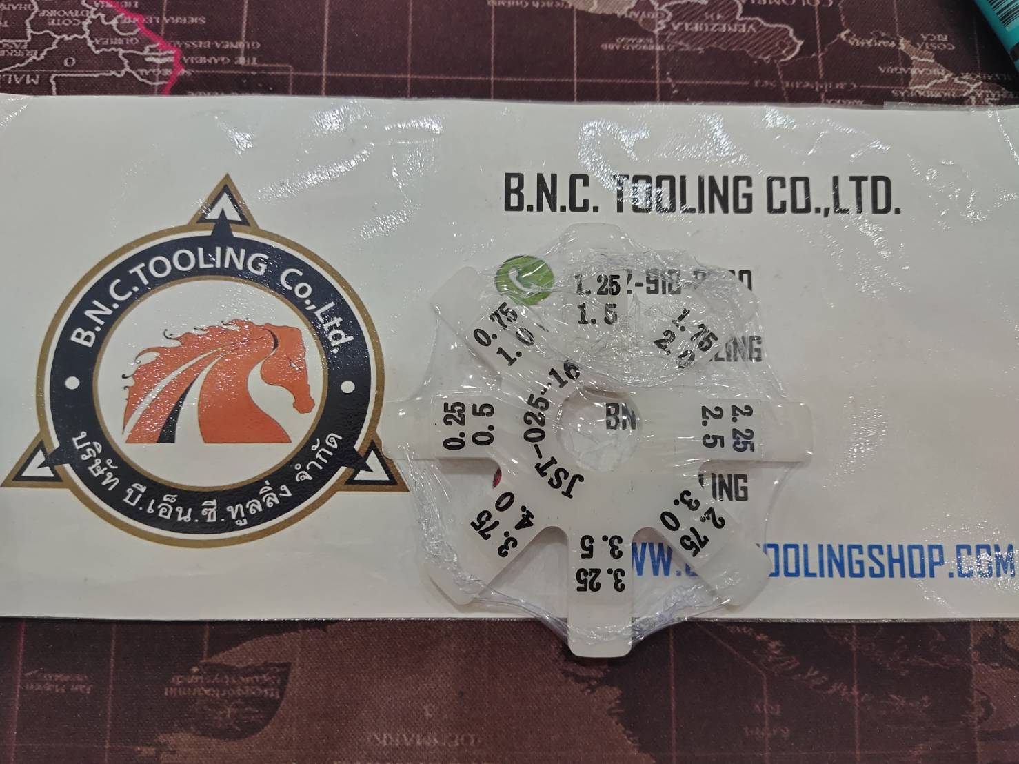 ฟิลเลอร์เกจพลาสติกทรงดาวกระจาย, Feeler gauge Plastic , Disc Gap Ruler Octagonal Star, Feeler Gauge Inspection, ขนาด 0.25-4 mm