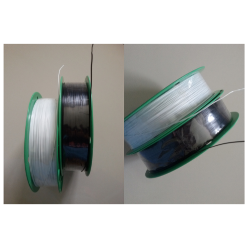 ลวดมัดสายไฟ ลวดพลาสติก ลวดหุ้มพลาสติก ยาว 500 M p&w,p&w twistties SKU-00108