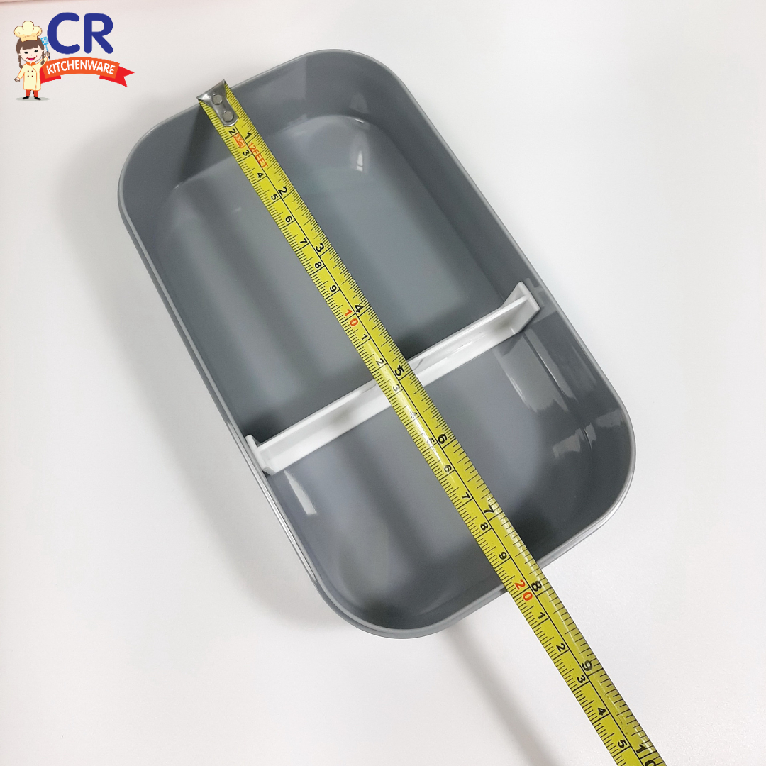 กล่องข้าวพลาสติก 2 ชั้น มีหูหิ้ว (