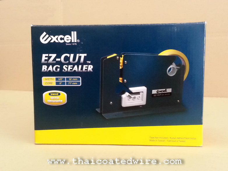 เครื่องรัดปากถุงด้วยเทปกาว แท่นเทปรัดถุงเบเกอรี เครื่องรัดถุงผักด้วยเทป