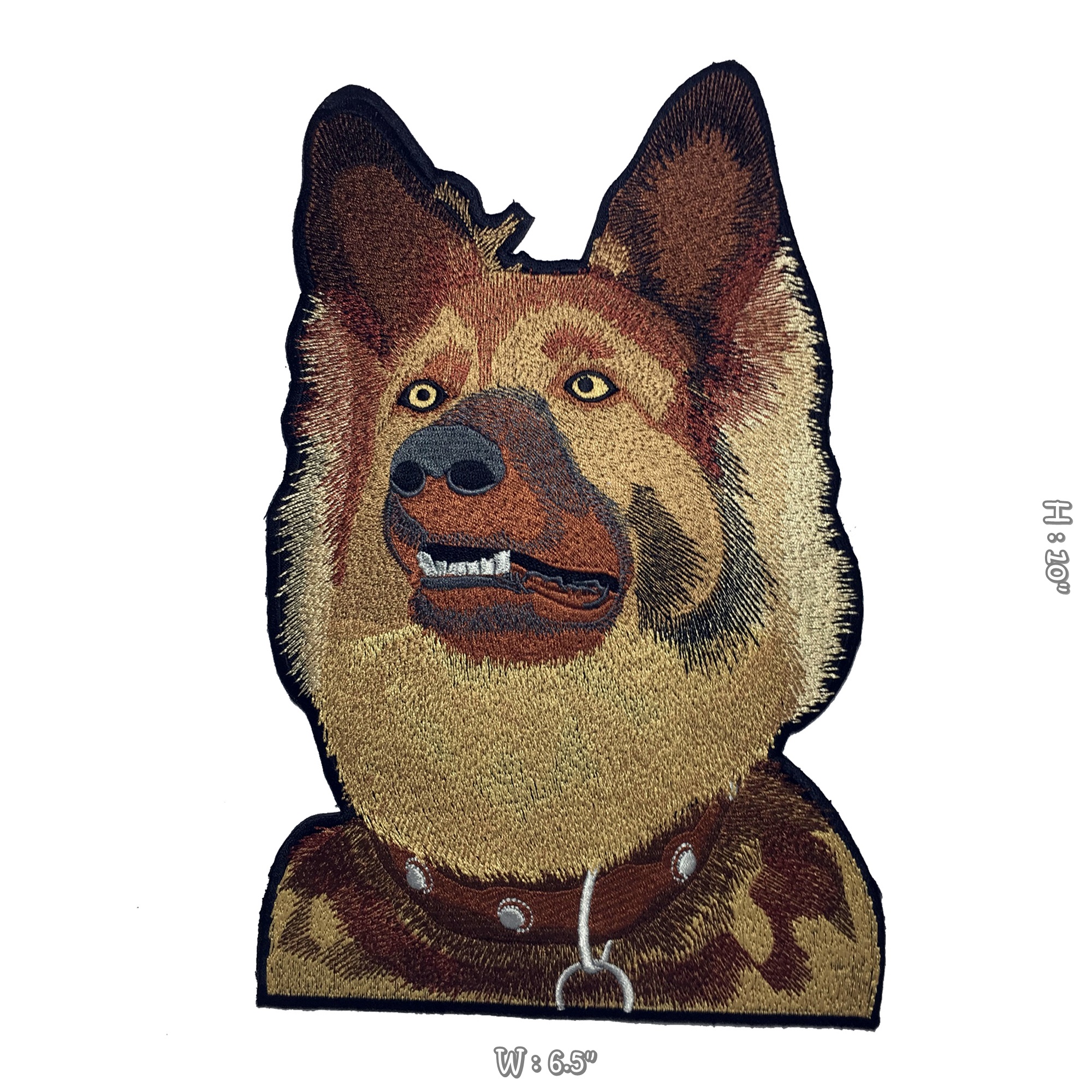 หมาตำรวจ ตัวรีดติดเสื้อ อาร์มรีด อาร์มปัก ตกแต่งเสื้อผ้า หมวก กระเป๋า แจ๊คเก็ตยีนส์ Embroidered Iron on Patch ขนาดใหญ่