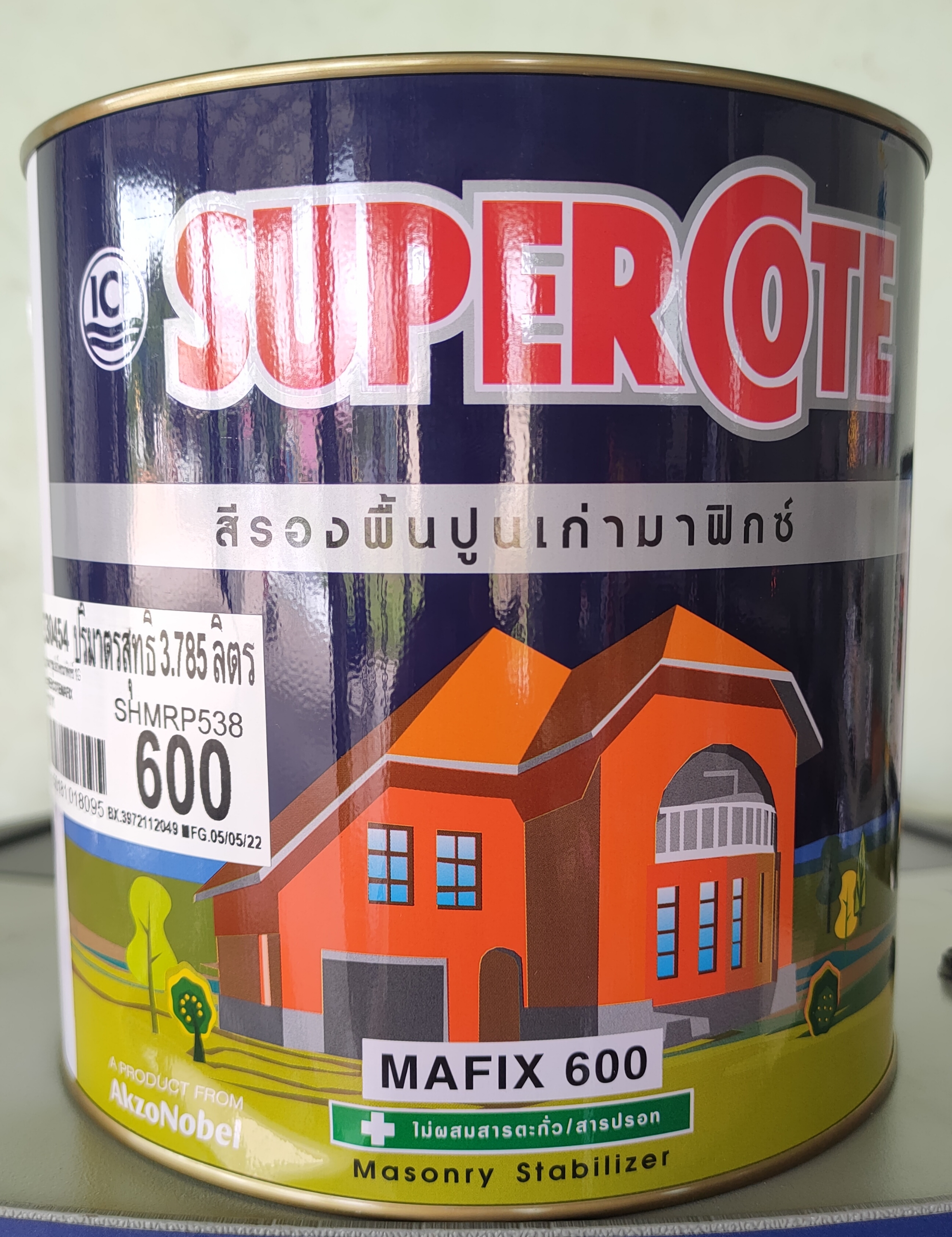 ซูเปอร์โคท มาฟิกซ์ สีรองพื้นปูนเก่า ขนาด 3 ลิตร