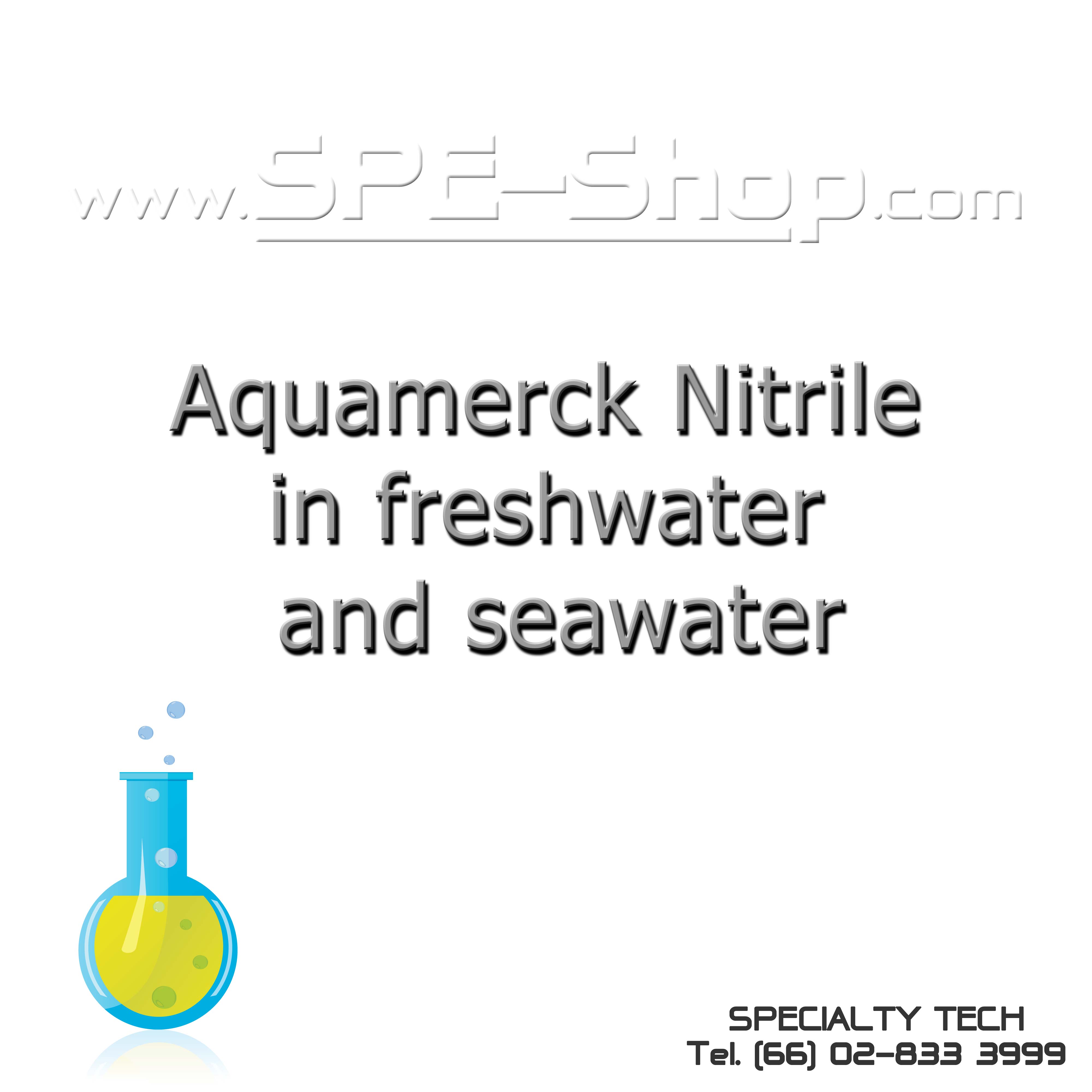 Aquamerck Nitrile in freshwater and seawater