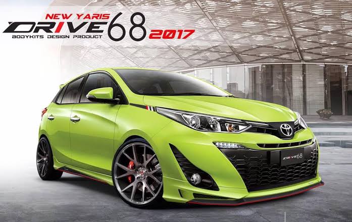 ชุดแต่ง Yaris 5 ประตู รุ่น Drive68 ชุด 5 ชิ้น(มีสปอยเลอร์)