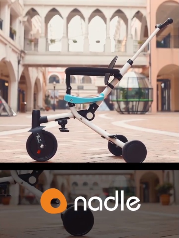 TP 21519 รถสามล้อเด็ก Nadle two-way stroller multi-function