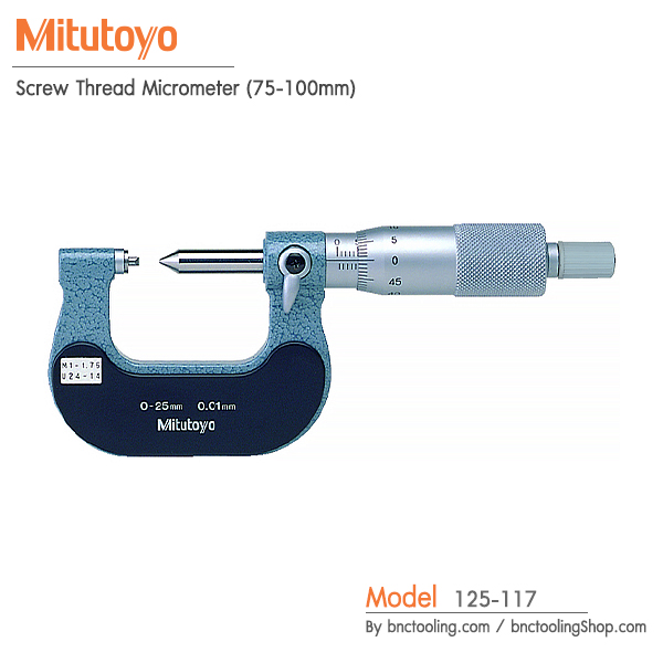 Mitutoyo,Screw Thread Micrometer (75-100mm),125-117
