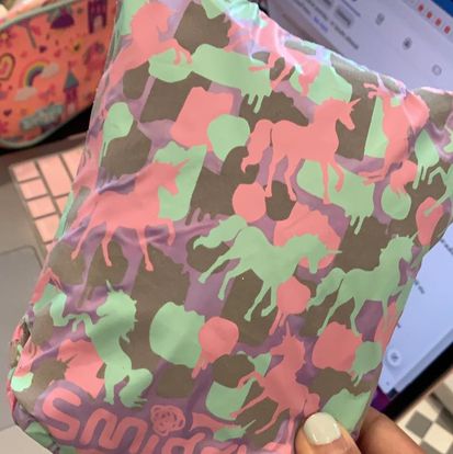 Smiggle Backpack cover unicorn