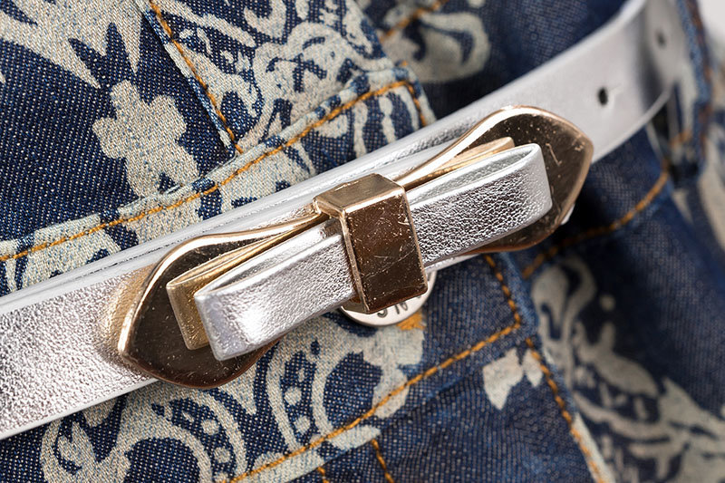 ชุดเดรสยีนส์ยาว ผ้ายีนส์เนื้อบางสวมใสสบาย พิมพ์ลายในตัว ส่งฟรี ems