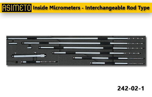 ASIMETO,P20,Inside Micrometers - Interchangeable Rod Type,242-02-1