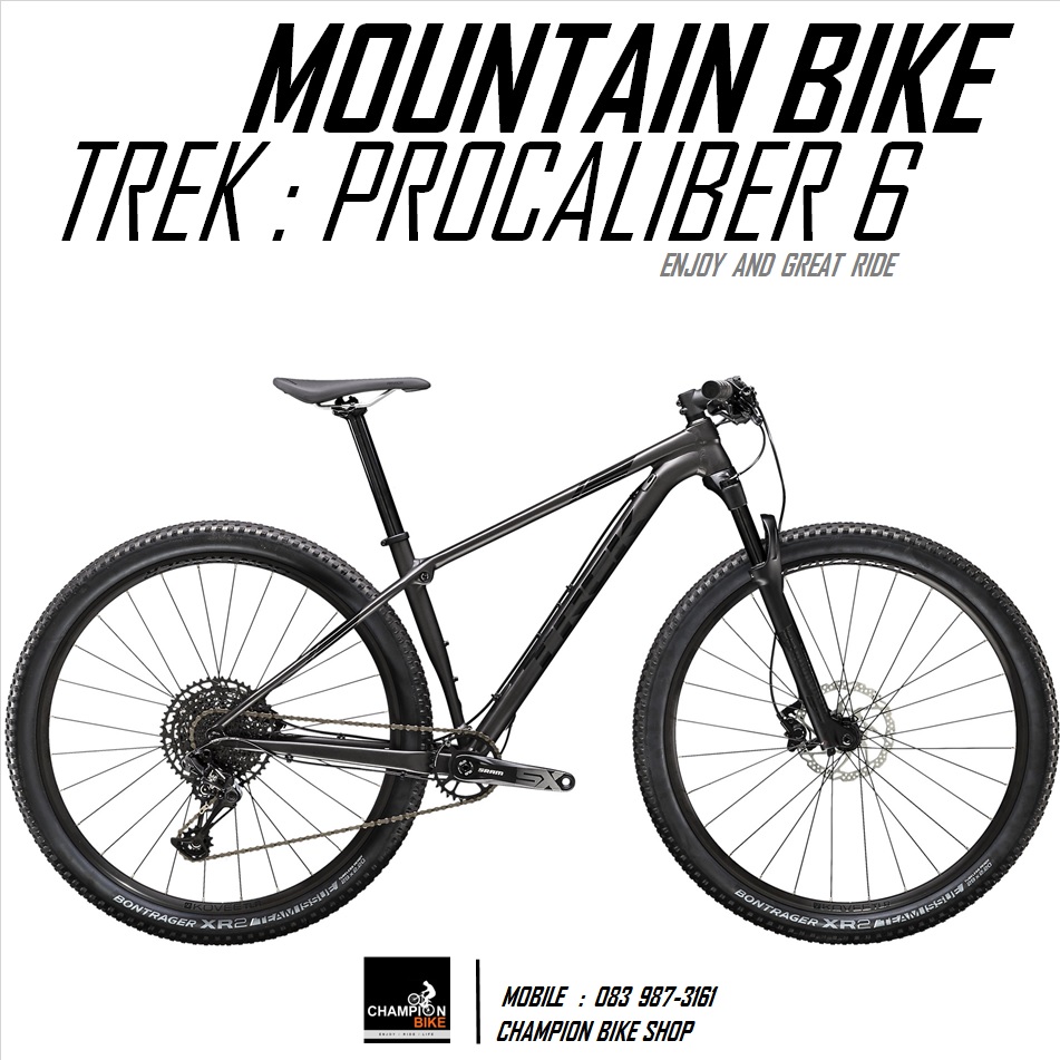 จักรยานเสือภูเขา TREK : PROCALIBER 6 MOUNTAIN BIKE - 2020 สีดำด้าน-ดำเงา