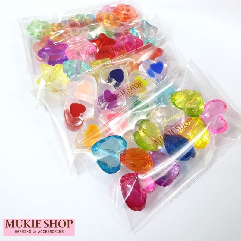 DIY ลูกปัดคละสี V.5 หลายแบบหลายขนาด แพ็ค