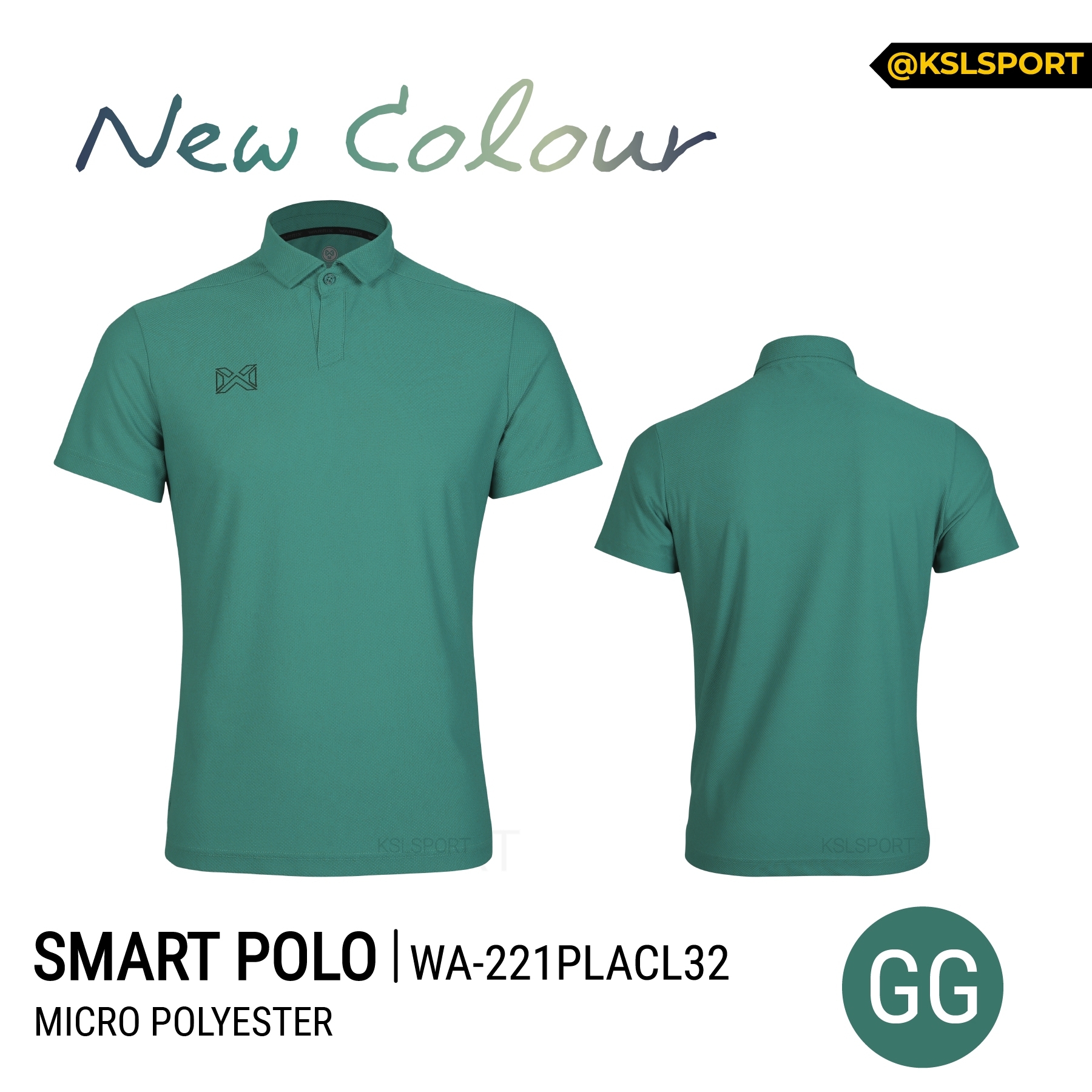 WARRIX รุ่น SMART POLO เสื้อโปโลวอริกซ์สีล้วน (WA-221PLACL32) สีชุดที่ 2