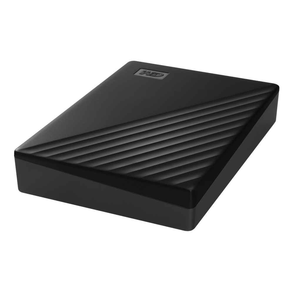 WD My Passport HDD 1TB 2TB 4TB 5TB External Harddisk ฮาร์ดดิสพกพา Black สีดำ ,USB 3.2 Gen 1 , USB A 2.0 Western Digital