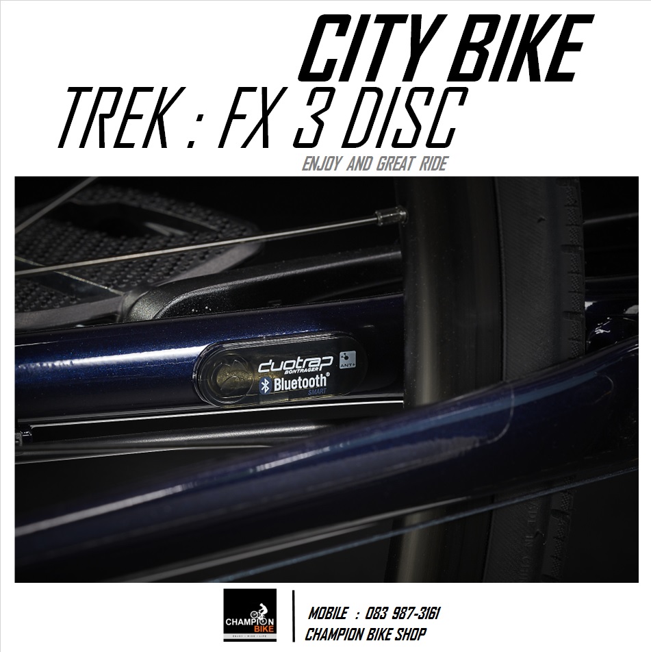จักรยานซิตี้ไบค์ TREK : FX 3 DISC CITY BIKE - 2022 สีน้ำเงินเฟดดำ