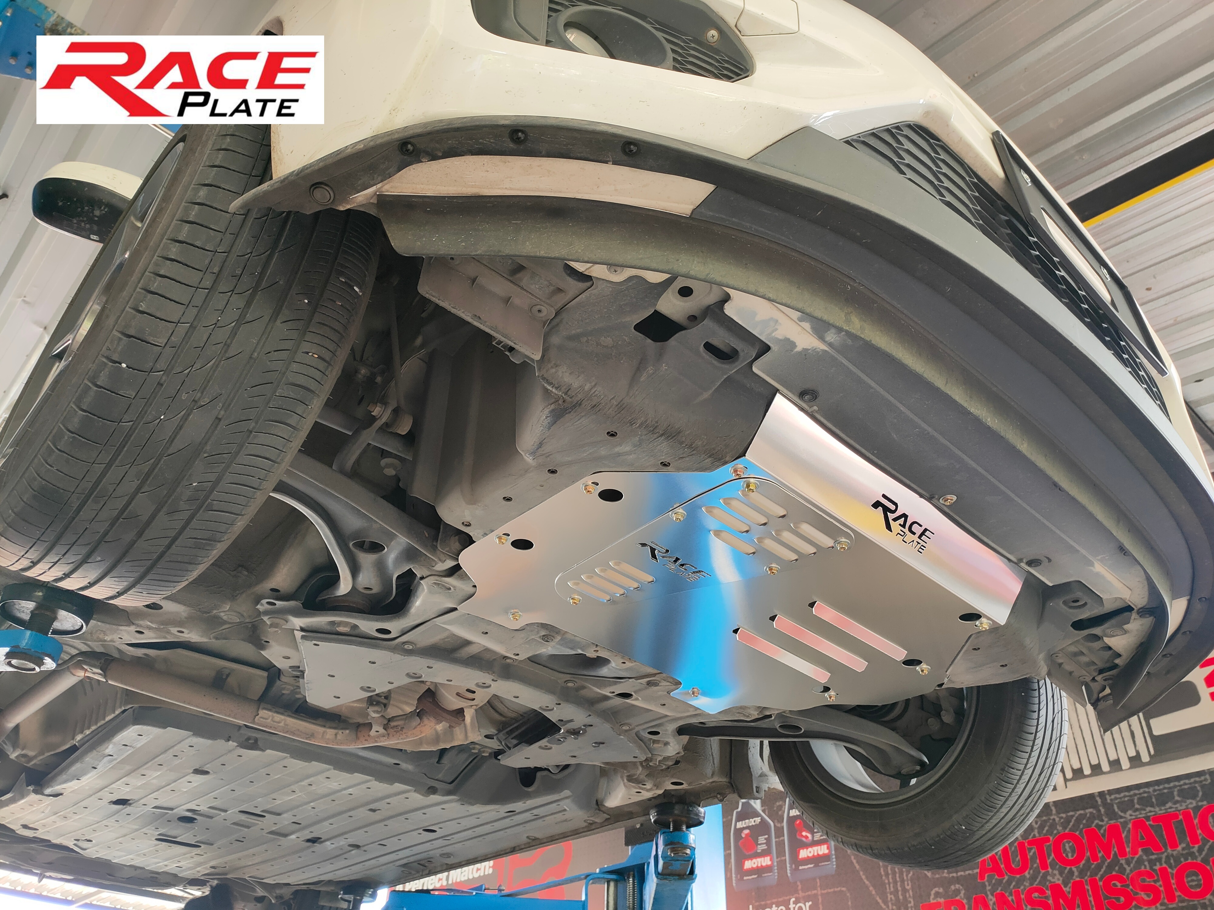 แผ่นปิดใต้ห้องเครื่องอลูมิเนียม Honda Jazz GK Raceplate_Undertray