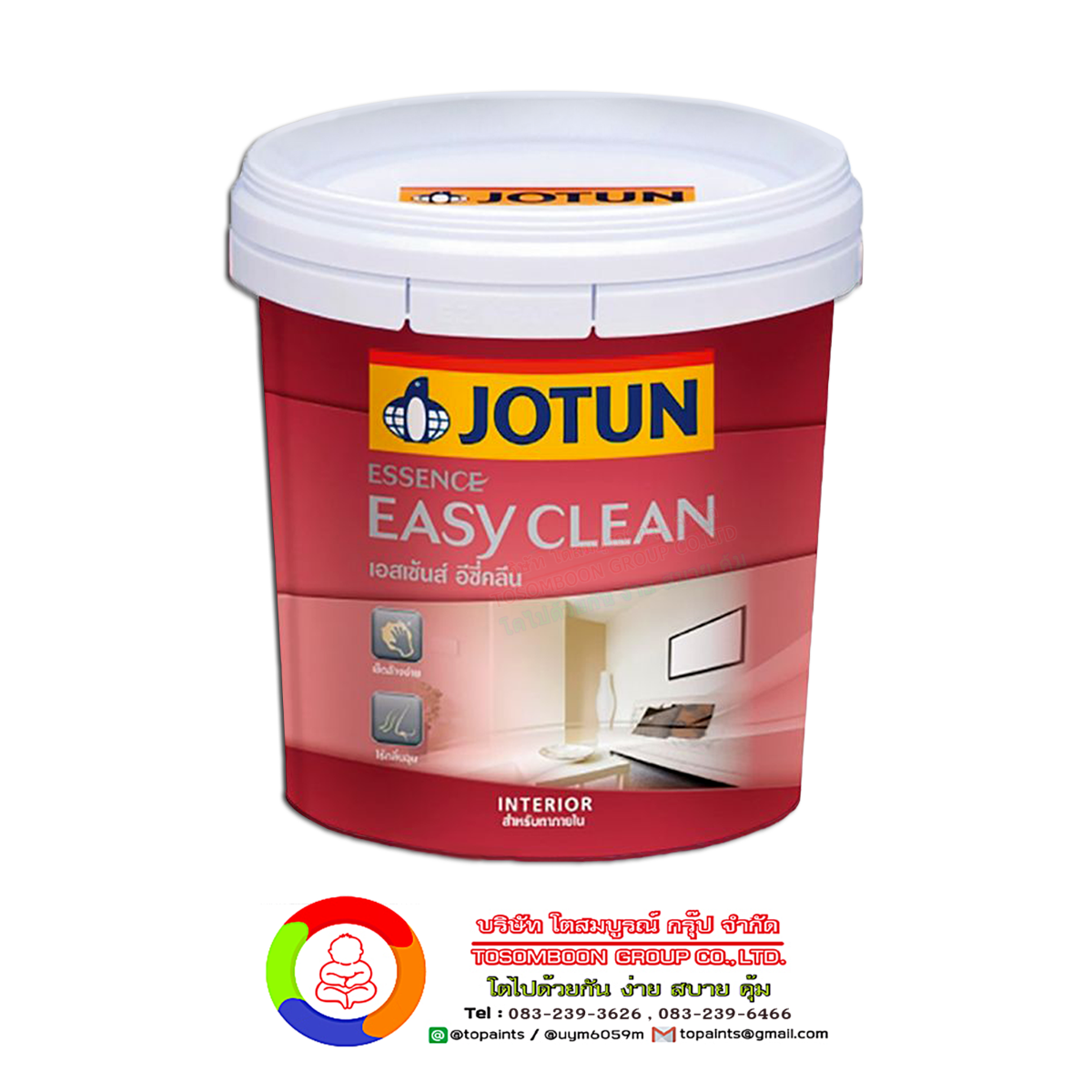 สีโจตัน เอสเซ้นส์ อีซี่ คลีน เซมิ กลอส JOTUN ESSENCE EASY CLEAN SEMI-GLOSS